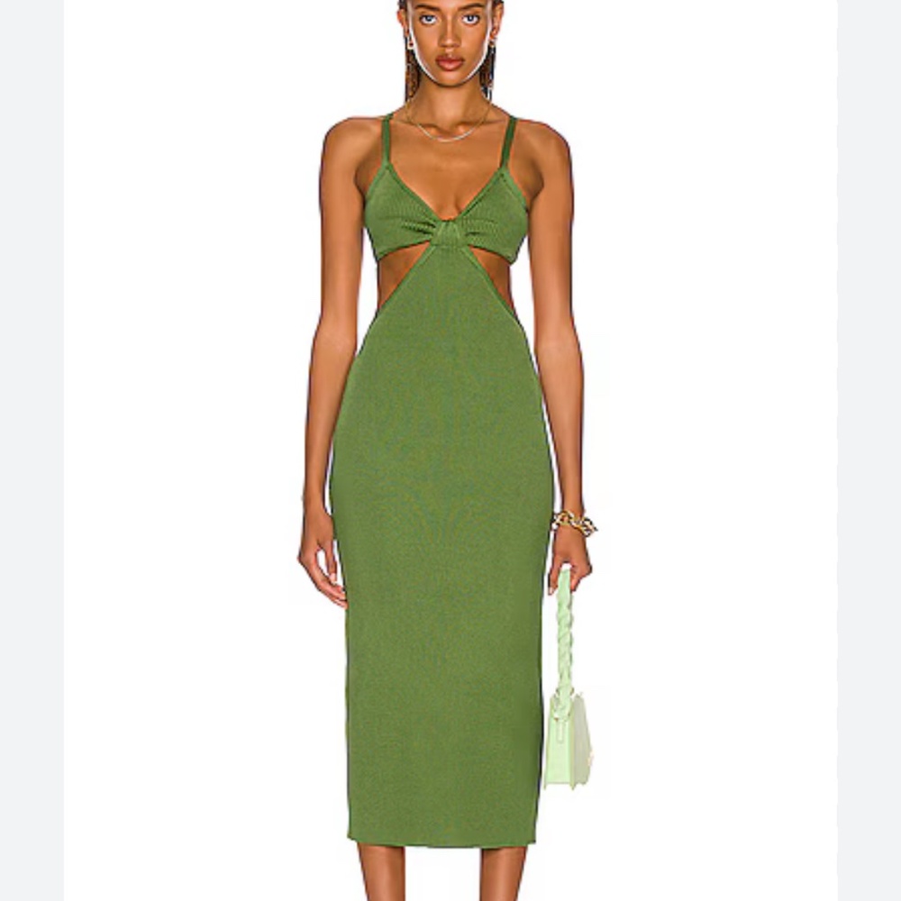 Cult Gaia Serita Dress Basil XL